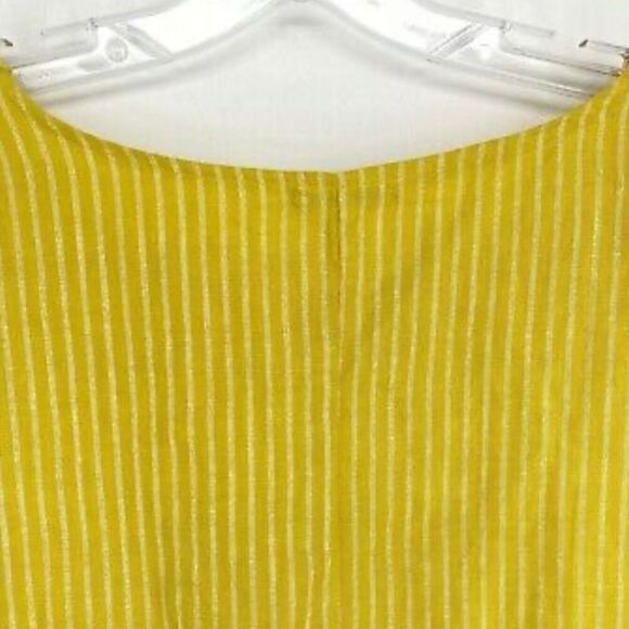 Lungo L’Arno Linen Yellow Striped Blouse - Picture 4 of 10